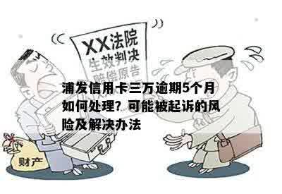 浦发信用卡三万逾期5个月如何处理？可能被起诉的风险及解决办法