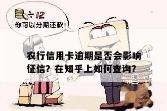 农行信用卡逾期是否会影响征信？在知乎上如何查询？