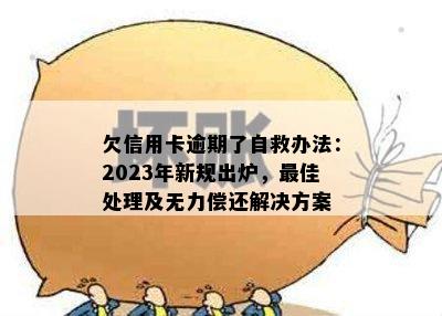 欠信用卡逾期了自救办法：2023年新规出炉，更佳处理及无力偿还解决方案