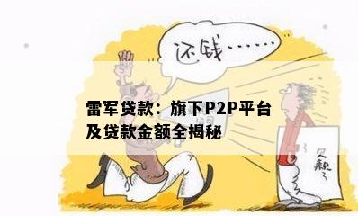 雷军贷款：旗下P2P平台及贷款金额全揭秘