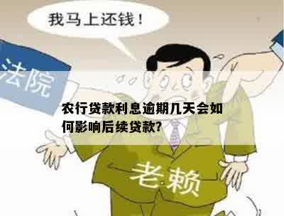 农行贷款利息逾期几天会如何影响后续贷款？