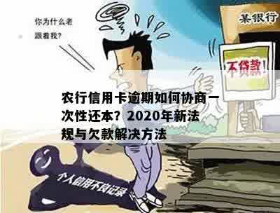 农行信用卡逾期如何协商一次性还本？2020年新法规与欠款解决方法