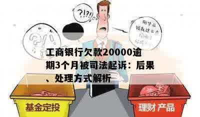 工商银行欠款20000逾期3个月被司法起诉：后果、处理方式解析