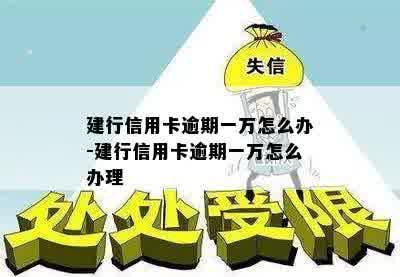 建行信用卡逾期一万怎么办-建行信用卡逾期一万怎么办理