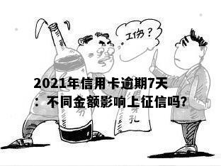 2021年信用卡逾期7天：不同金额影响上征信吗？