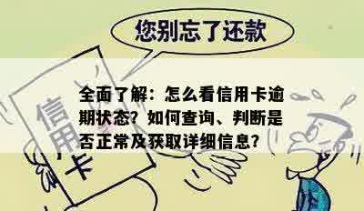 全面了解：怎么看信用卡逾期状态？如何查询、判断是否正常及获取详细信息？