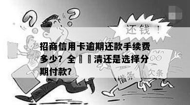 招商信用卡逾期还款手续费多少？全額還清还是选择分期付款？