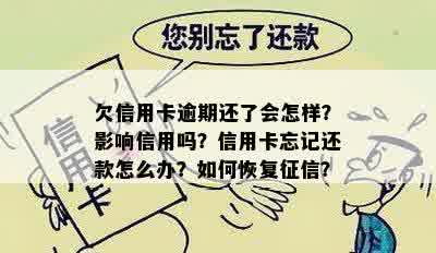 欠信用卡逾期还了会怎样？影响信用吗？信用卡忘记还款怎么办？如何恢复征信？