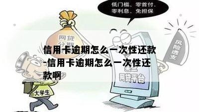 信用卡逾期怎么一次性还款-信用卡逾期怎么一次性还款啊