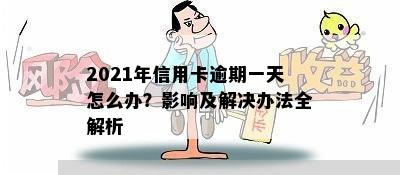 2021年信用卡逾期一天怎么办？影响及解决办法全解析