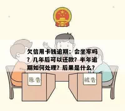 欠信用卡钱逾期：会坐牢吗？几年后可以还款？半年逾期如何处理？后果是什么？