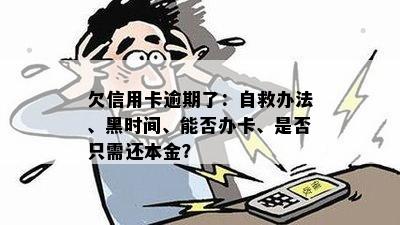 欠信用卡逾期了：自救办法、黑时间、能否办卡、是否只需还本金？