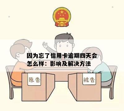 因为忘了信用卡逾期四天会怎么样：影响及解决方法