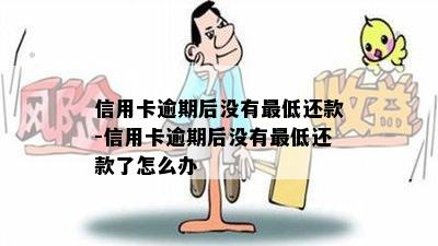 信用卡逾期后没有更低还款-信用卡逾期后没有更低还款了怎么办