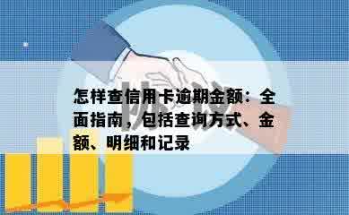 怎样查信用卡逾期金额：全面指南，包括查询方式、金额、明细和记录