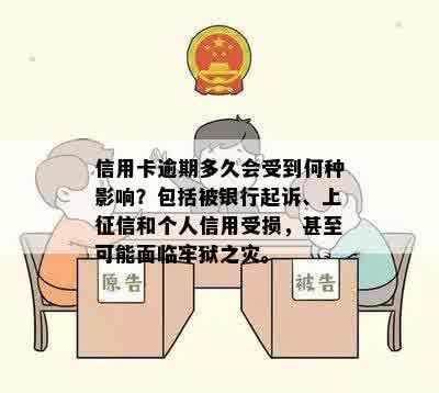 信用卡逾期多久会受到何种影响？包括被银行起诉、上征信和个人信用受损，甚至可能面临牢狱之灾。