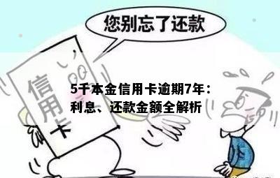 5千本金信用卡逾期7年：利息、还款金额全解析