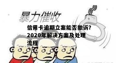 信用卡逾期立案能否撤诉？2020年解决方案及处理流程