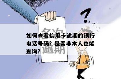 如何查看信用卡逾期的银行电话号码？是否非本人也能查询？