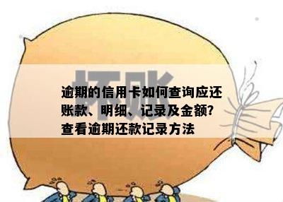 逾期的信用卡如何查询应还账款、明细、记录及金额？查看逾期还款记录方法