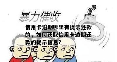 信用卡逾期哪里有提示还款的，如何获取信用卡逾期还款的提示信息？