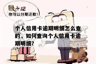 个人信用卡逾期明细怎么查的，如何查询个人信用卡逾期明细？