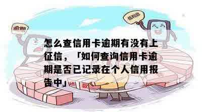 怎么查信用卡逾期有没有上征信，「如何查询信用卡逾期是否已记录在个人信用报告中」