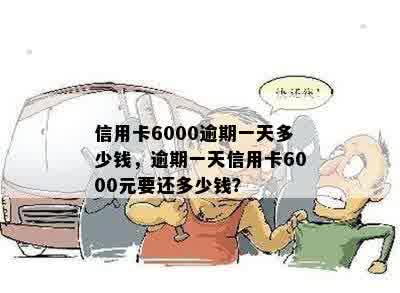 信用卡6000逾期一天多少钱，逾期一天信用卡6000元要还多少钱？