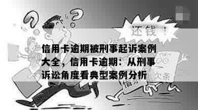 信用卡逾期被刑事起诉案例大全，信用卡逾期：从刑事诉讼角度看典型案例分析