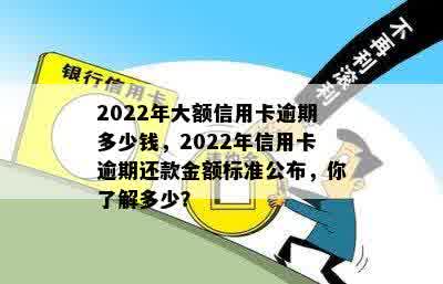 2022年大额信用卡逾期多少钱，2022年信用卡逾期还款金额标准公布，你了解多少？