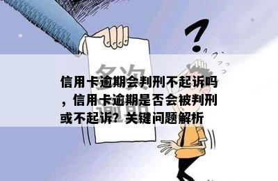 信用卡逾期会判刑不起诉吗，信用卡逾期是否会被判刑或不起诉？关键问题解析