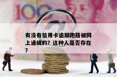 有没有信用卡逾期跑路被网上通缉的？这种人是否存在？