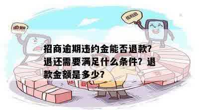 招商逾期违约金能否退款？退还需要满足什么条件？退款金额是多少？