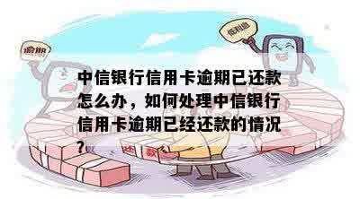 中信银行信用卡逾期已还款怎么办，如何处理中信银行信用卡逾期已经还款的情况？