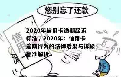 2020年信用卡逾期起诉标准，2020年：信用卡逾期行为的法律后果与诉讼标准解析