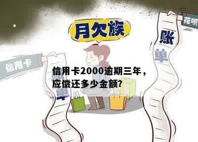 信用卡2000逾期三年，应偿还多少金额？