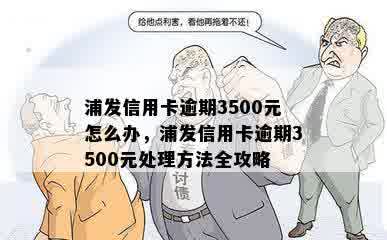 浦发信用卡逾期3500元怎么办，浦发信用卡逾期3500元处理方法全攻略