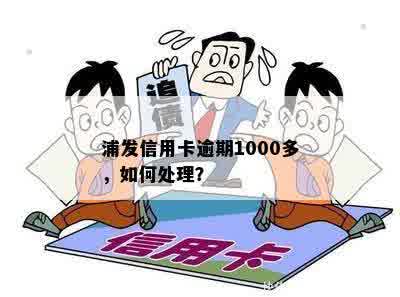 浦发信用卡逾期1000多，如何处理？