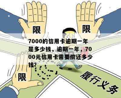 7000的信用卡逾期一年是多少钱，逾期一年，7000元信用卡需要偿还多少钱？