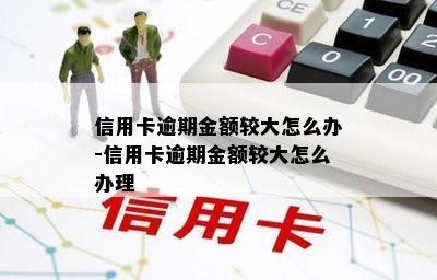 信用卡逾期金额较大怎么办-信用卡逾期金额较大怎么办理