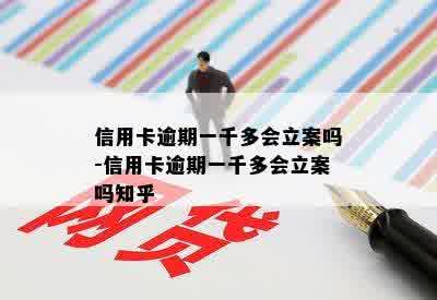 信用卡逾期一千多会立案吗-信用卡逾期一千多会立案吗知乎