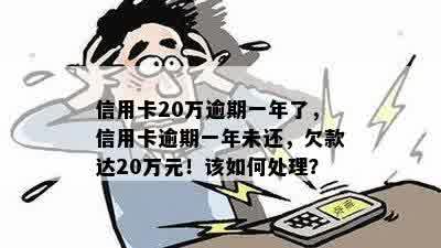 信用卡20万逾期一年了，信用卡逾期一年未还，欠款达20万元！该如何处理？