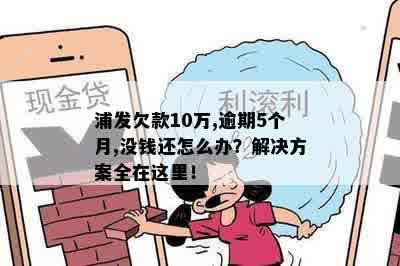 浦发欠款10万,逾期5个月,没钱还怎么办？解决方案全在这里！