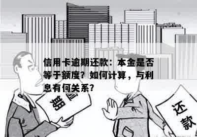 信用卡逾期还款：本金是否等于额度？如何计算，与利息有何关系？