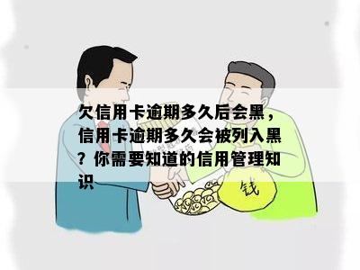 欠信用卡逾期多久后会黑，信用卡逾期多久会被列入黑？你需要知道的信用管理知识