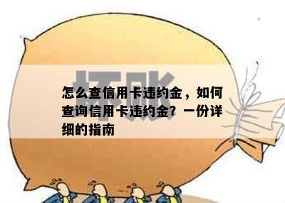 怎么查信用卡违约金，如何查询信用卡违约金？一份详细的指南