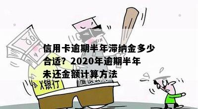 信用卡逾期半年滞纳金多少合适？2020年逾期半年未还金额计算方法