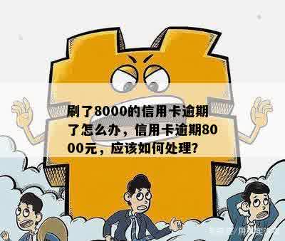 刷了8000的信用卡逾期了怎么办，信用卡逾期8000元，应该如何处理？