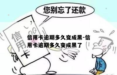 信用卡逾期多久变成黑-信用卡逾期多久变成黑了