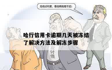 哈行信用卡逾期几天被冻结了解决方法及解冻步骤